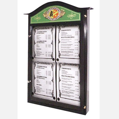 Speisekartenkasten mit Beleuchtung FOOD-3