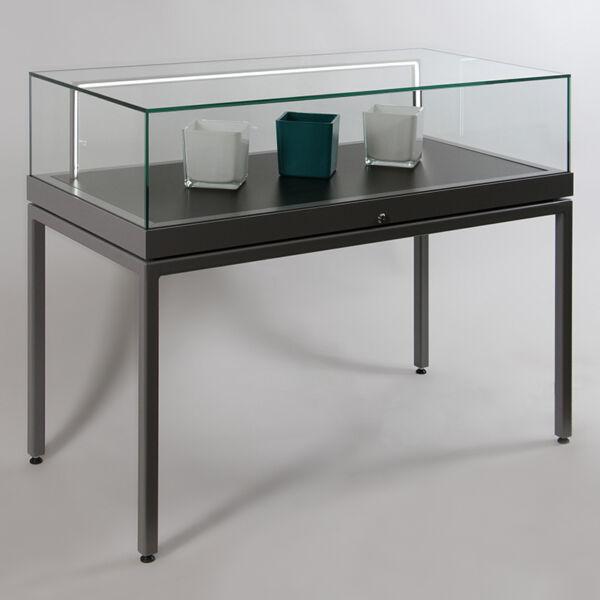 Tischvitrine mit Ganzglashaube PUR-115