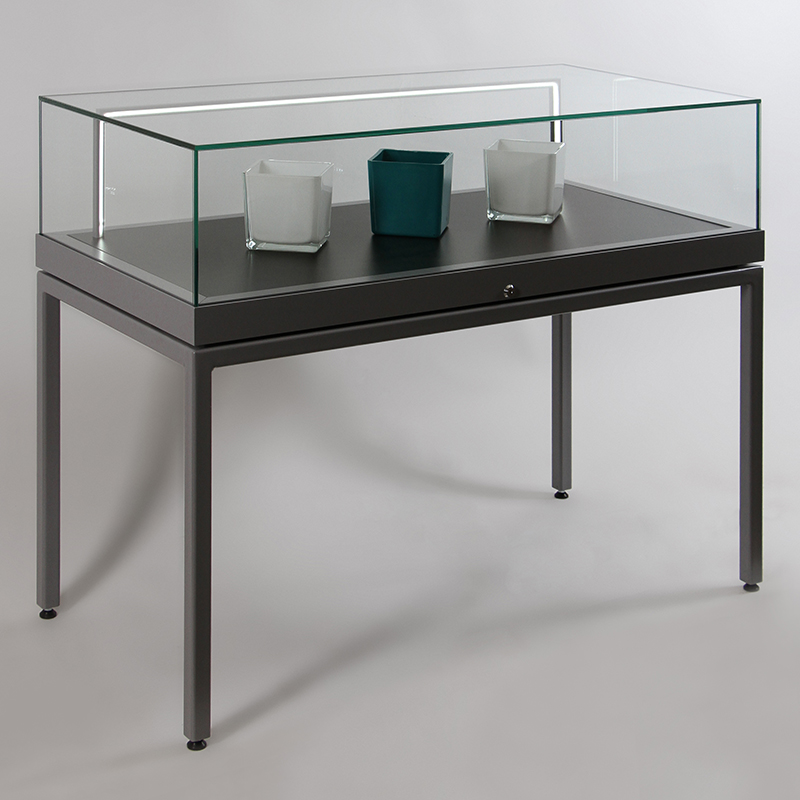 Tischvitrine mit Ganzglashaube PUR-115