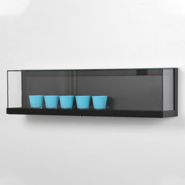 Breite staubhemmende Wandvitrine PUR-119