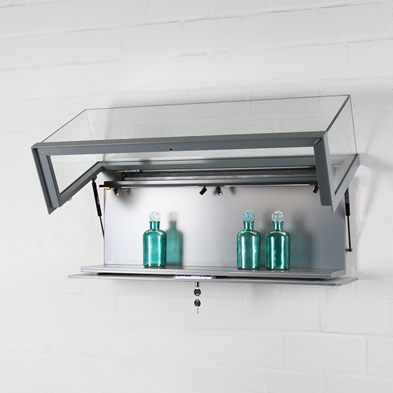 Breite staubhemmende Wandvitrine PUR-119 – Bild 2